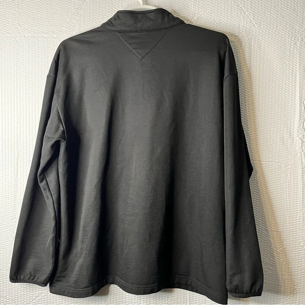 Vintage Hilfiger Athletics Polyester/Cotton Blend 1/4 Zip Pullover Jacket XXL